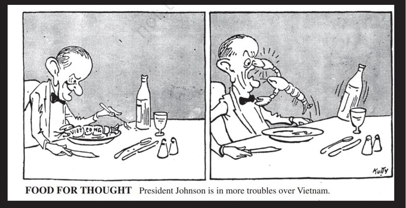 Vietnam Crisis and Operation Thunder by USA President Johnsan
